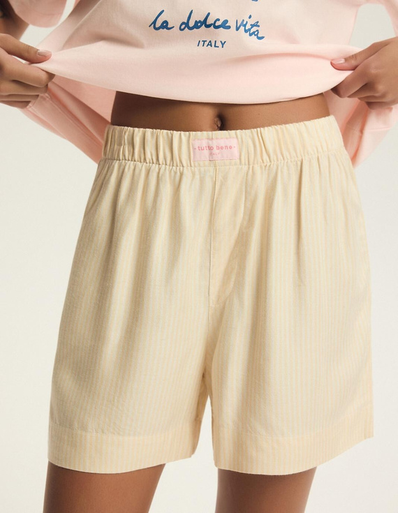 Nyári női pizsama 44479 Edris pamut és viszkóz