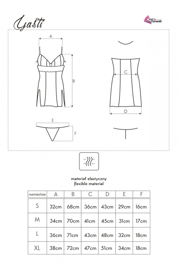 Yasti LC 13431 Szett, alsó és bugyi LivCo Corsetti Fashion LivCo Corsetti Fashion