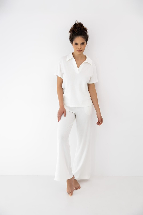 Sensis Zuri ecru női pizsama – pamut és modal szett