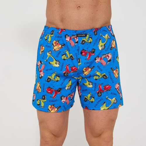 001/185 011/185 Vespa Férfi Cornette Classic Boxer Shorts - 100% pamut, laza szabás, gombos nyitás, mindennapi kényelem
