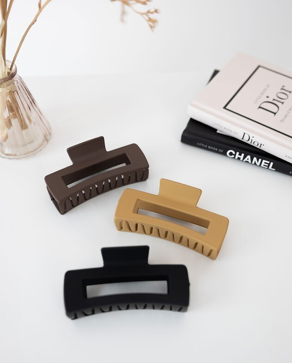 Elegáns hajcsíptető W26 Sensis - 10 cm - fekete