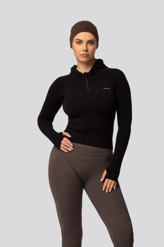 Spaio PRO push-up leggings magas derék alakformáló nem átlátszó chocolate