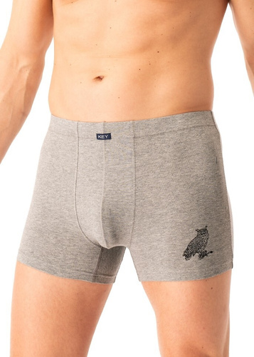Férfi boxeralsó MXH 703 Key szürke - pamut, kényelmes, elegáns csomagolásban