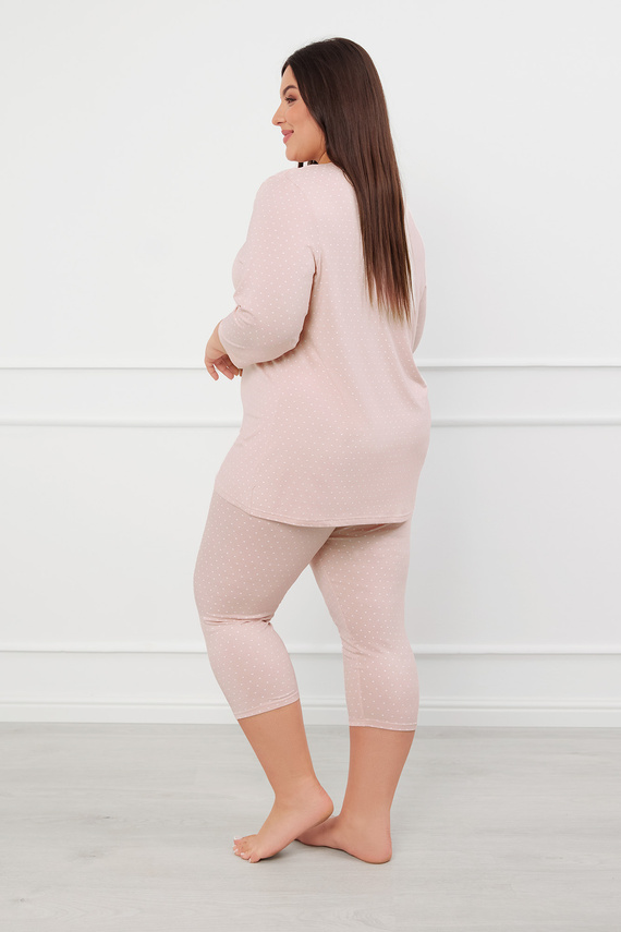 Puntini Női 3/4-es pizsama Italian Fashion - púderrózsaszín