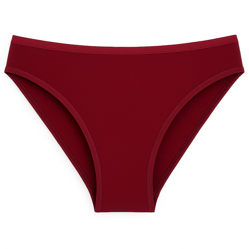 004 Limited Női bugyi De Lafense - klasszikus, mélyen felsőrész, viszkóz - bordó