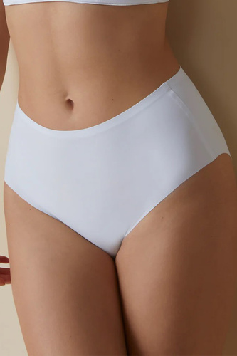 503 Női maxi alsónadrág Braga Selene fehér - magasított, varrás nélküli, alakformáló