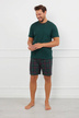 Férfi rövid pizsama - zöld