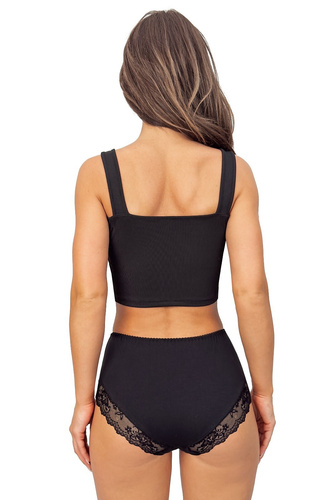 Bugyi 238 Donna fekete - pamut női bugyi csipkebetétekkel