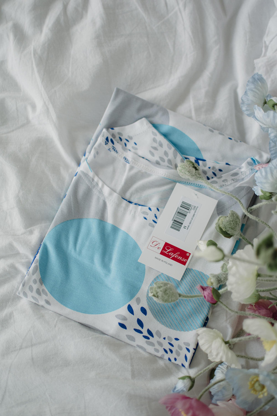 860 Amelia De Lafense hálóing - rövid ujjú, puha viszkóz - türkizkék