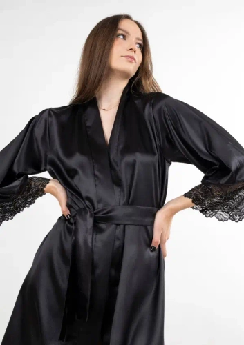 Asteria Podomka Dkaren fekete - szatén csipkével, elegáns és érzéki