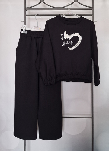 Gaja Gyermek pulóver Bambarillo fekete | Elasztikus pamut pulóver