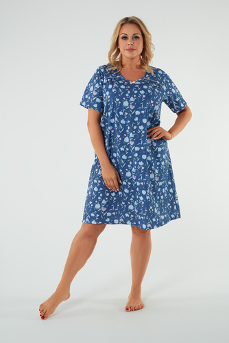 Agalia hálóing, rövid ujjú Olasz divat - print