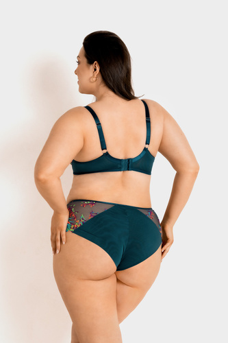 19233 Illusion Soft Mediolano - puha melltartó színes hímzésekkel, átlátszó hálós anyagból