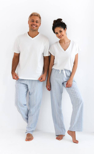 David Sensis férfi pizsama - gyöngyház