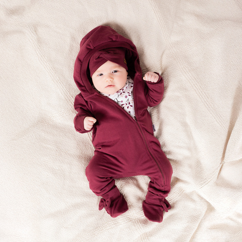 217267 Alisa Nicol melegítőcipő - bordó masnival