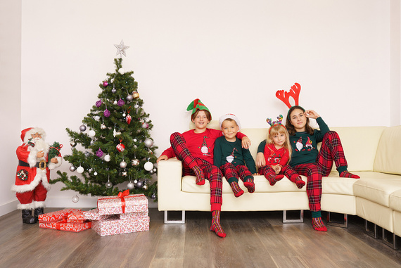 Mikulás pizsama lányok olasz divat - zöld