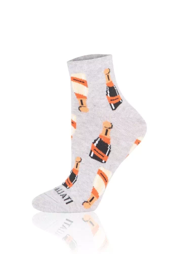 S153Z Prosecco zokni zokni olasz divat - világos melange