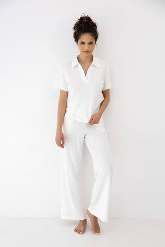 Sensis Zuri ecru női pizsama – pamut és modal szett