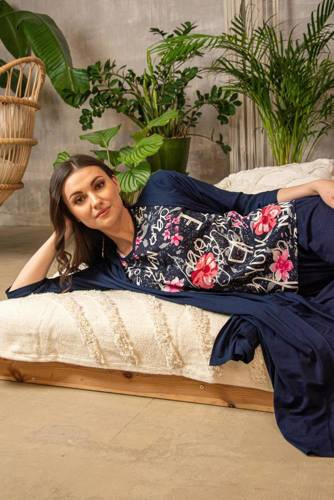 676 Soled női pizsama Forex - tengerészkék