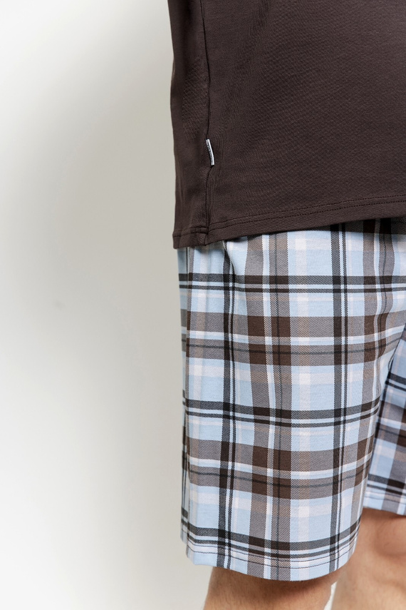 Taro 3578 Marcello férfi pizsama barna – pamut