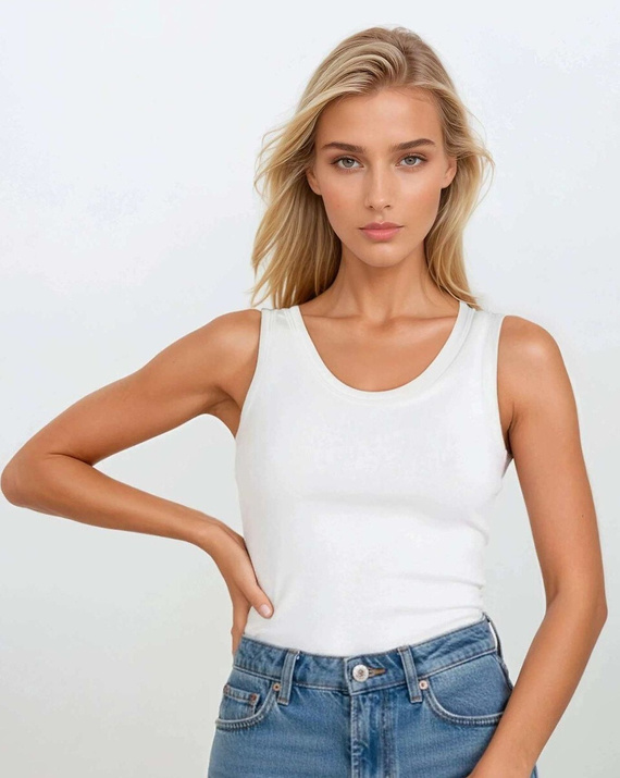 Eldar Active Carlana női top – testhezálló pamut top bordázott anyagból