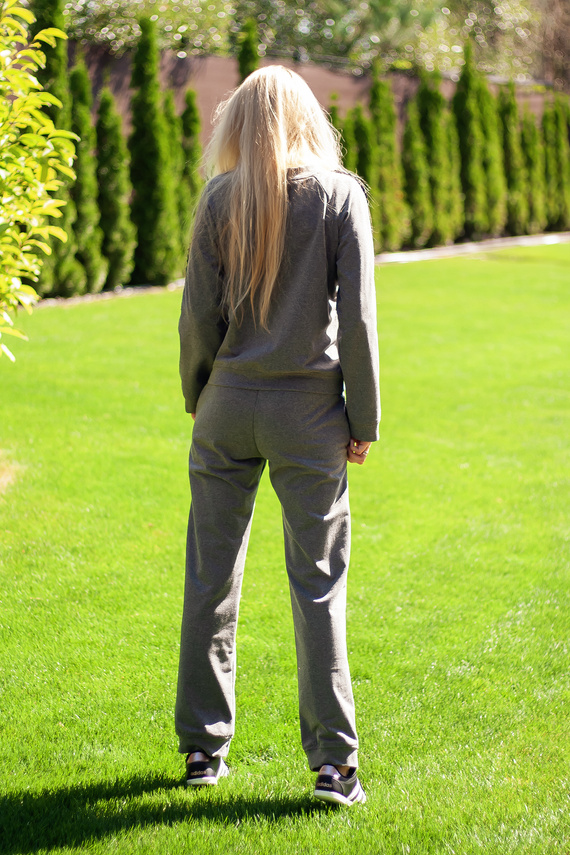 Antao női tréningruha szett Mirale, pamut elasztánnal, lengyel gyártmány - szürke