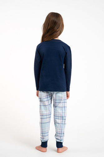 Glamour Lányok pizsamája Italian Fashion - tengerészkék/print