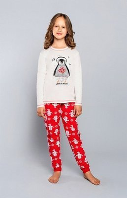 Malika pamut pizsama lányoknak Olasz divat - ecri