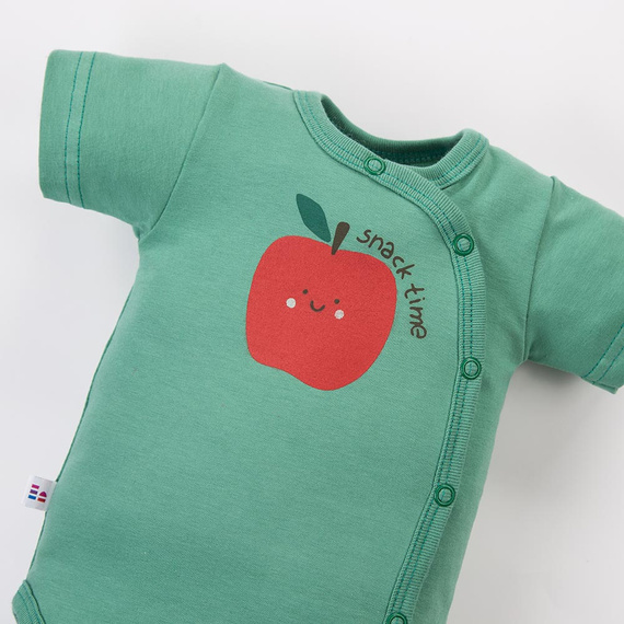 Baba body Eevi Snack Time rövid ujj pamut rugalmas kényelmes