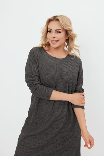 Avira női hosszú ujjú tunika Italian Fashion - sötét melange