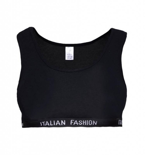 Nikola Lány melltartó, széles pántos olasz divat - fekete