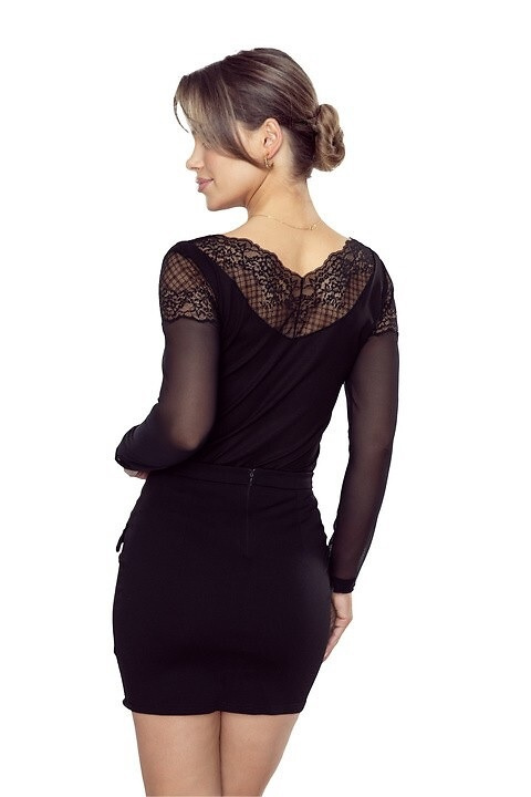 Eldar Manami női blúz fekete - viszkóz, hosszú ujjú, elegáns, elegáns